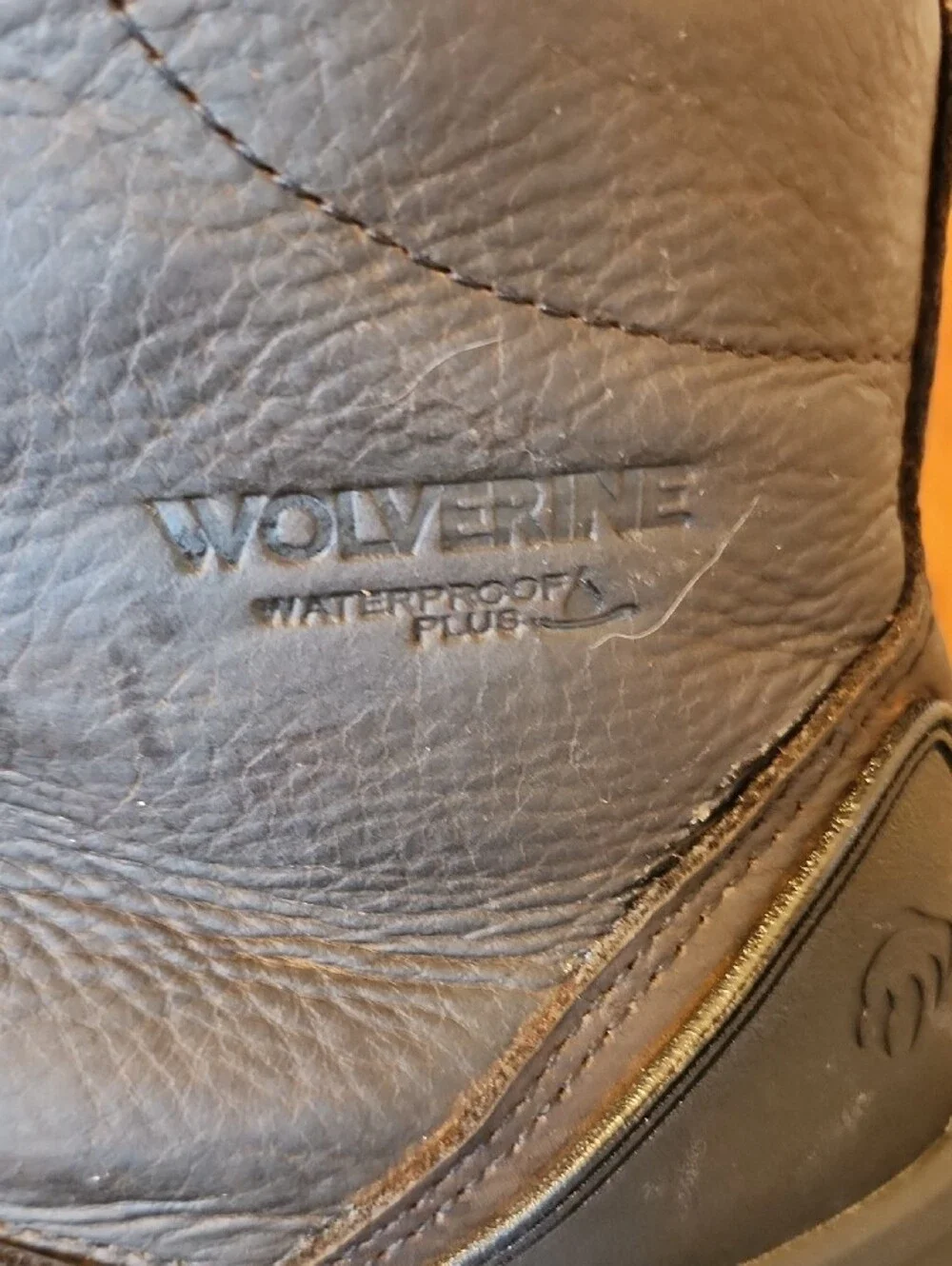 Wolverine Brown  Lace-Up Waterproof Work Boots